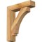 Ekena Millwork Imperial Block Rough Sawn Bracket w/ Offset Brace, Western Red Cedar, 6"W x 24"D x 28"H BKT0604X24X28IMP05RWR - alternate 1